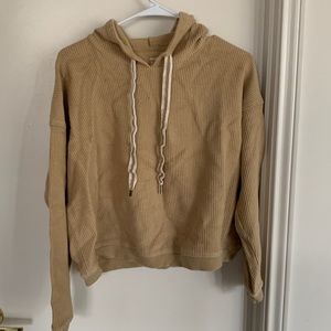 Aerie Tan Cord Hoodie